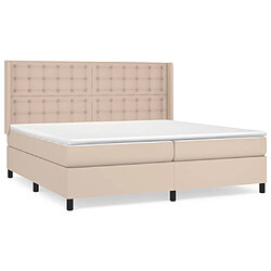 Maison Chic Lit Adulte - Lit simple Lit à sommier tapissier avec matelas moelleux - Meuble de Chambre - Cappuccino 200x200 cm -MN86038