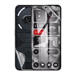 NIS Kit de film gel avant et arrière à couverture complète compatible avec Nothing Phone (2a) - Transparent