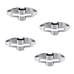 4Pcs Collier de Serrage Réglable en Inox Serre-Joints à Tuyau pour Fixation 28.6mm