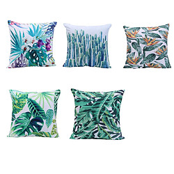 YP Select 5pcs impression de légumes taie d'oreiller véhicule housse de coussin de canapé - 1 vert 45X45cm