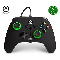 Power A Casque GAMING PRO GAMER EH50BK LEDS RGB PC Switch PS5 PS4 Xbox Series X/S + Manette XBOX ONE-S-X-PC NOIRE ET VERT Officielle