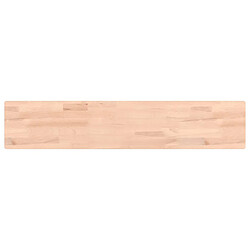 vidaXL Étagère murale 100x20x2,5 cm bois massif de hêtre