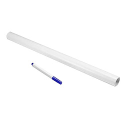 Autocollants Muraux En Rouleau De Papier De Contact Grand Tableau 45 X 100 Cm Blanc pas cher