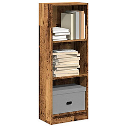 vidaXL Bibliothèque vieux bois 40x24x109 cm bois d'ingénierie