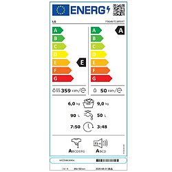 Lave-linge séchant hublot 9/6kg 1400 tours/min - F964R71WRST - LG
