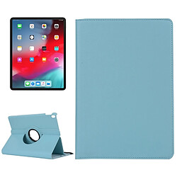 Wewoo Housse Étui Coque Etui en cuir à rotation horizontale à 360 degrés avec texture Litchi pour iPad Pro 11 pouces 2018 H support bleu clair