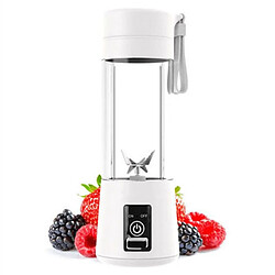 Universal USB rechargeable portable simple mélangeur mini-presse-jus multi-fonctions USB rechargeable jus mélangeur jus de fruits électrique | presse-jus (blanc)