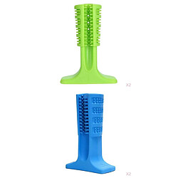 2-4pcs Jouets Pour Chiens Chiot Nettoyant Pour Dents Molaires Bâton Trainging Chien 2 S-vert 2 S-bleu