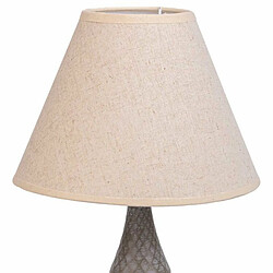 Lampe de bureau Alexandra House Living Blanc Gris Métal Tissu 220-240 V 23 x 46 x 23 cm pas cher