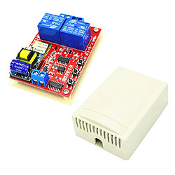 2 canaux 220v module de relais carte télécommande récepteur wifi intelligent