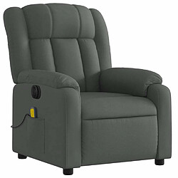 Avis Maison Chic Fauteuil Relax pour salon, Fauteuil inclinable de massage électrique gris foncé tissu -GKD44047