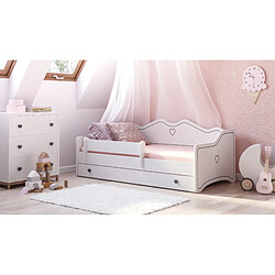 Avis Kobi Lit enfant Emma + tiroir de rangement 160x80cm avec matelas