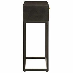 Acheter Maison Chic Table console | Meuble d'entrée | Table d'appoint noir 90x30x76 cm bois massif de manguier et fer -GKD43308