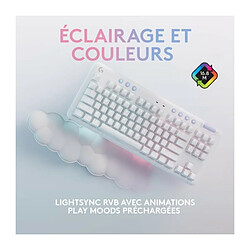 Acheter Logitech G - Clavier Gaming - G715 Mécanique Sans Fil Linéaire (GX Red) avec Repose-Poignet - White Mist · Occasion