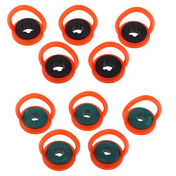 Acheter 5 pièces en plastique billard billard table de billard baguette cuebotte cintres astuce orange 10mm