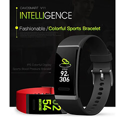 Wewoo Bracelet connecté Smartwatch Fitness Tracker Smartband écran OLED 0.96 pouce, IP67 étanche, mode Sports de soutien / pression artérielle / moniteur de sommeil / de fréquence cardiaque / prise de vue à distance rouge pas cher