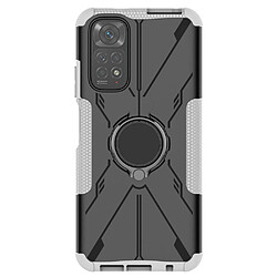 Coque en TPU anti-chute avec béquille pour votre Xiaomi Redmi Note 11 4G (Qualcomm)/Note 11S 4G - blanc