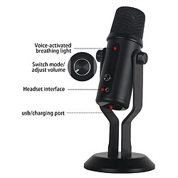 Microphone à condensateur USB unidirectionnel -36?2dB pas cher