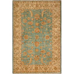 Vidal Tapis de laine 181x120 Bleu Ziegler