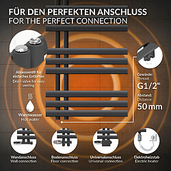 Acheter LuxeBath Iron EM Radiator Radiateur sèche-serviettes Radiateur de salle de bain anthracit