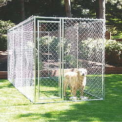 Bcelec RA-D33 Parc à Chiots 3x3x1.8m ou 1.5x4.6x1.8m, enclos pour chiens, chenil d'extérieur, enclos d'exercice cage pour chiens