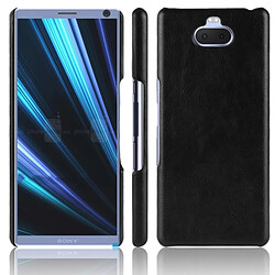 Wewoo Coque antichoc Litchi Texture PC + PU pour Sony Xperia 10 (Noir)