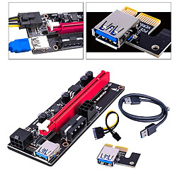 Avis PCI-E VER 009S 1x à 16x Extension Graphique Adaptateur USB 3.0 Câble USB Noir