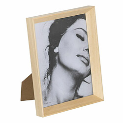 BigBuy Home Cadre photo Beige Bois Verre 17 x 2,5 x 22 cm