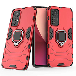 Htdmobiles Coque pour Xiaomi 12 Lite 5G - housse etui rigide anti choc + verre trempe - ROUGE