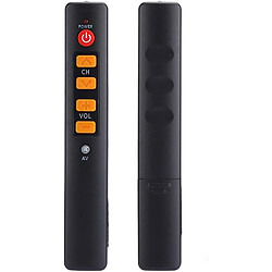 SANAG Telecommande D'Apprentissage Universelle, Pour Tv Stb Dvd Hifi Vcr Smart Controller Remplacement Avec 6 Touches Gros Boutons Bonne Transmission Du Signal(Orange)