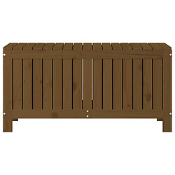 Helloshop26 Coffre boîte meuble de jardin rangement 108 x 42,5 x 54cm bois pin marron miel 02_0013101