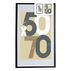 Gift Decor Cadre photo 62,5 x 2,5 x 92,5 cm Noir Plastique Bois MDF (6 Unités)