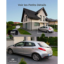 Avis Reolink 5MP Caméra Surveillance WiFi 2,4/ 5 GHz PTZ, Zoom Optique 5X, Vue à 360°, Suivi Auto, Détection Intelligente, Vision Nocturne en Couleur, Audio Bidirectionnel, IP66