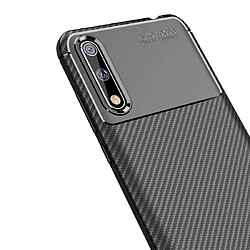 Wewoo Coque Souple Pour Huawei Enjoy 10s Beetle Series Carbon Fiber Texture Shockproof TPU Case Black