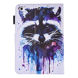 Avis Wewoo Coque pour iPad mini 4/3/2/1 peinture coloré motif raton laveur Horizontal Flip étui en cuir avec titulaire et portefeuille fentes cartes fente stylo