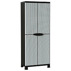 vidaXL Armoire en plastique 68x39x171,5 cm Design de rotin