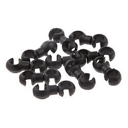 10 Pcs Tuyau De Frein Ligne Rotatif Boucle S Clip Vélo Câble Logement Fil Noir