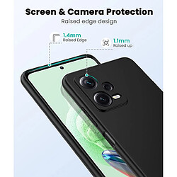 Avis Htdmobiles Coque pour Xiaomi Poco X5 5G / Redmi Note 12 5G - housse etui silicone gel fine + film ecran - NOIR