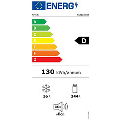 Réfrigérateur 1 porte 60cm 270l d ventilé orange - fab28ror5 - SMEG
