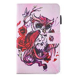 Wewoo Housse Étui pour Samsung Galaxy Tab A 10.1 2016 / T580 belle bande dessinée papillon hibou motif horizontal en cuir flip avec support et Slots de cartes Pen Slot