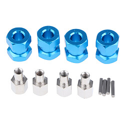 Adaptateur d'extension pour moyeu hexagonal 12mm 15-25mm pour RC Crawler Blue -15mm pas cher