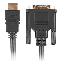 Câble Lanberg HDMI-A mâle vers DVI-D mâle 1,8m