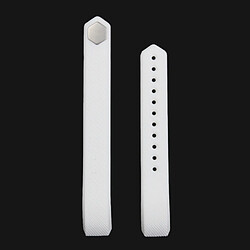 Wewoo Bracelet blanc pour Watchband Alta Watch en silicone à texture oblique, grande taille, longueur: environ 22cm