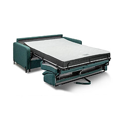 Acheter Inside 75 Canapé convertible express 160 HAMBOURG matelas 20 cm sommier lattes velours Velluto vert menthe