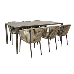 Ensemble table & chaises Axi