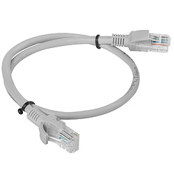 Lanberg Câble réseau Ethernet UTP gris Cat.6 de 0,5 m PCU6-10CC-0050-S