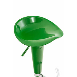 Decoshop26 Tabouret de bar design en plastique vert hauteur réglable pivotant 10_0000717 pas cher