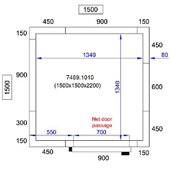 Chambre Froide Négative Pro Line Avec Groupe Négatif - Hauteur 2200 mm - Combisteel