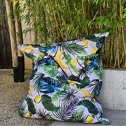 Jardindeco Maxi coussin imprimé intérieur extérieur 110 x 130 cm Banane.