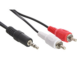 Sandberg MiniJack-M->2xRCA-M 2 m câble audio